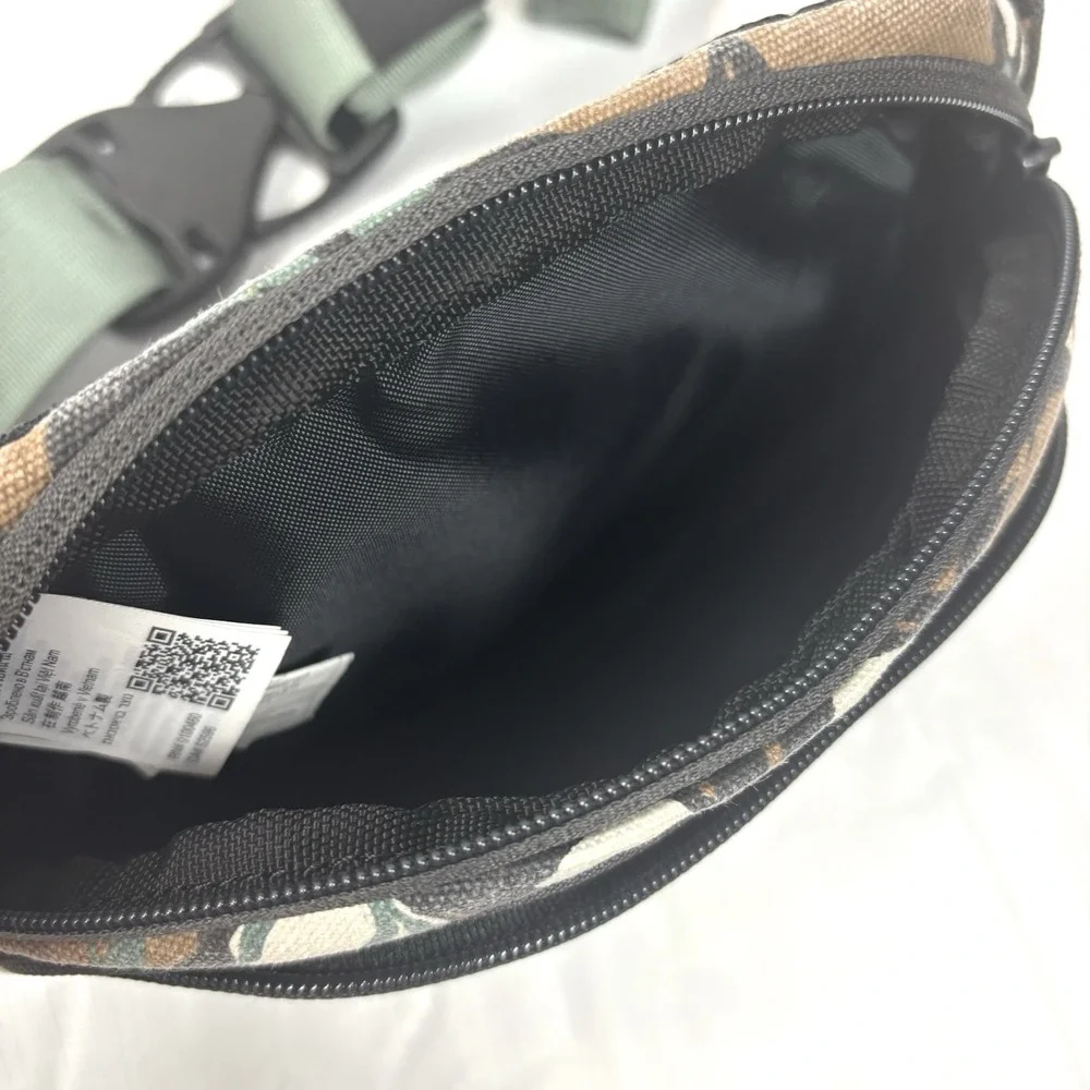 KAVU Spectator Belt Bag Fanny Pack Waist Pack  Leaves Foliage Brown Green Black